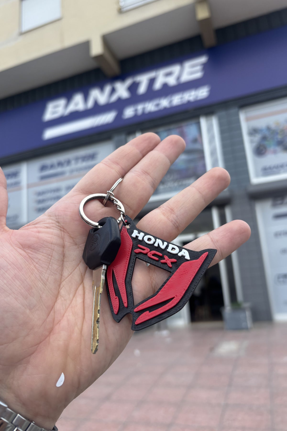 Honda PCX Far Detaylı Anahtarlık Özel Tasarım Anahtarlık Sert Plastik
