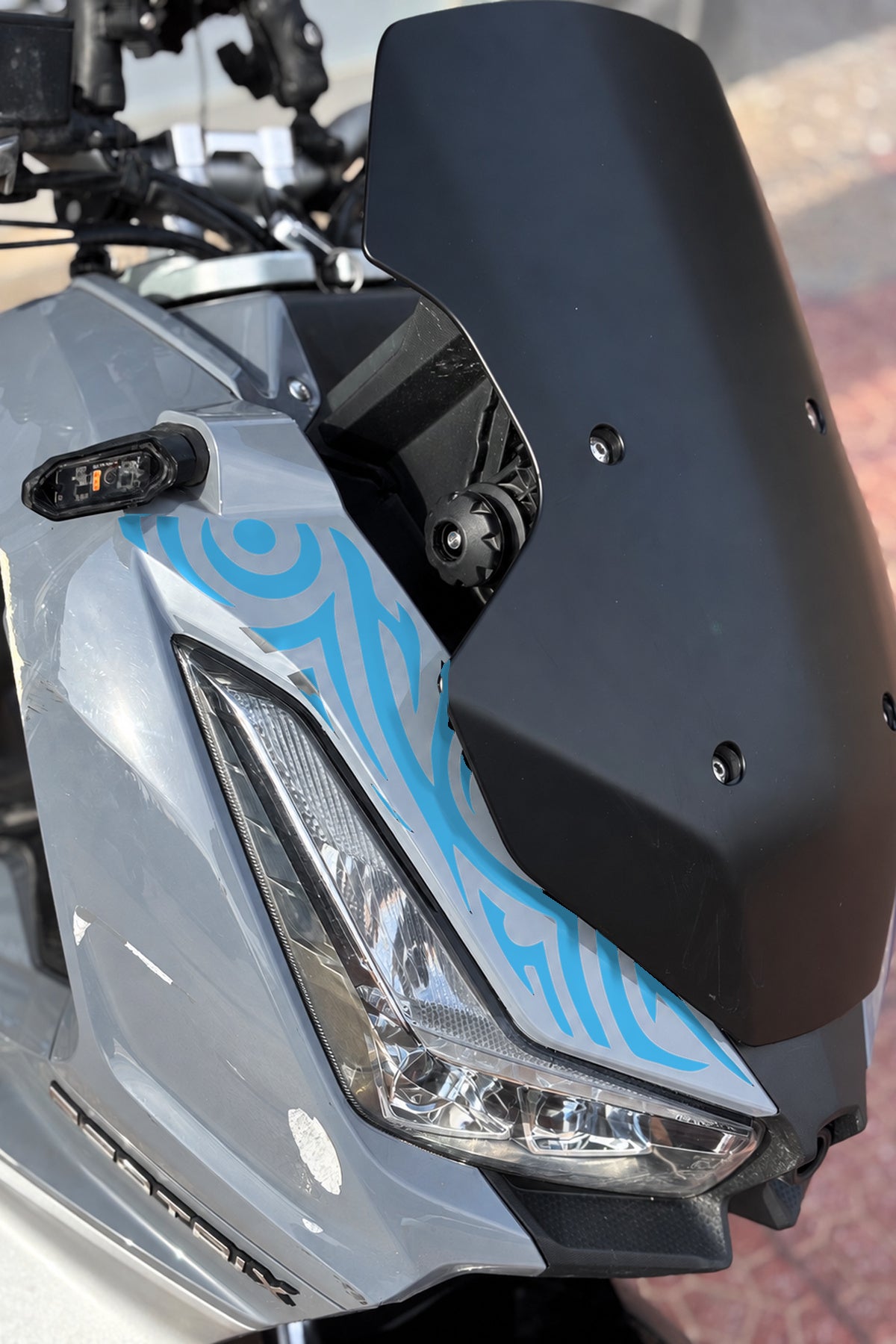 Arora Beatrix Scooter Ön Panel Tribal Desen Dövme Sticker
