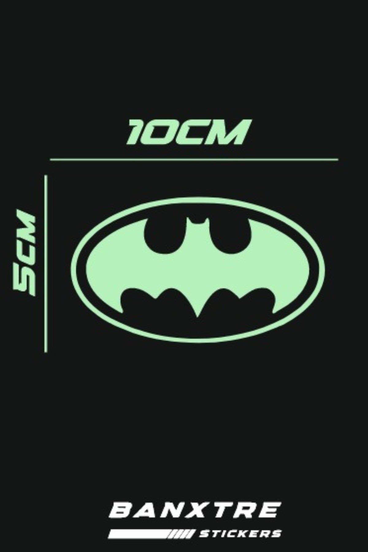 Motor-Araba-Kask için Batman Sticker Etiket (10CMx5CM)(1 Adet)