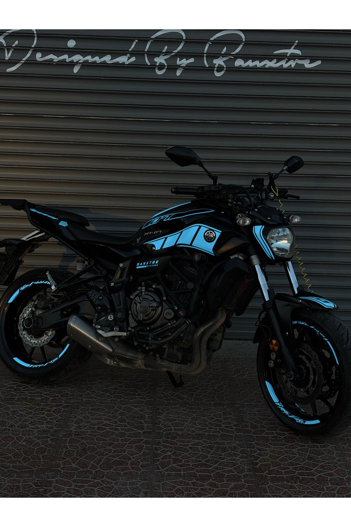 Yamaha MT-07 için Komple Sticker Seti (2014-2017) (Sağ ve Sol )