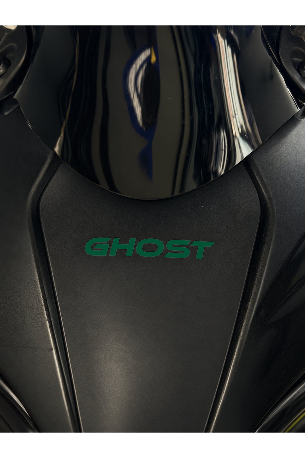 450SR Ön Grenaj için GHOST (Hayalet) Yazı Sticker Etiket (7CM)