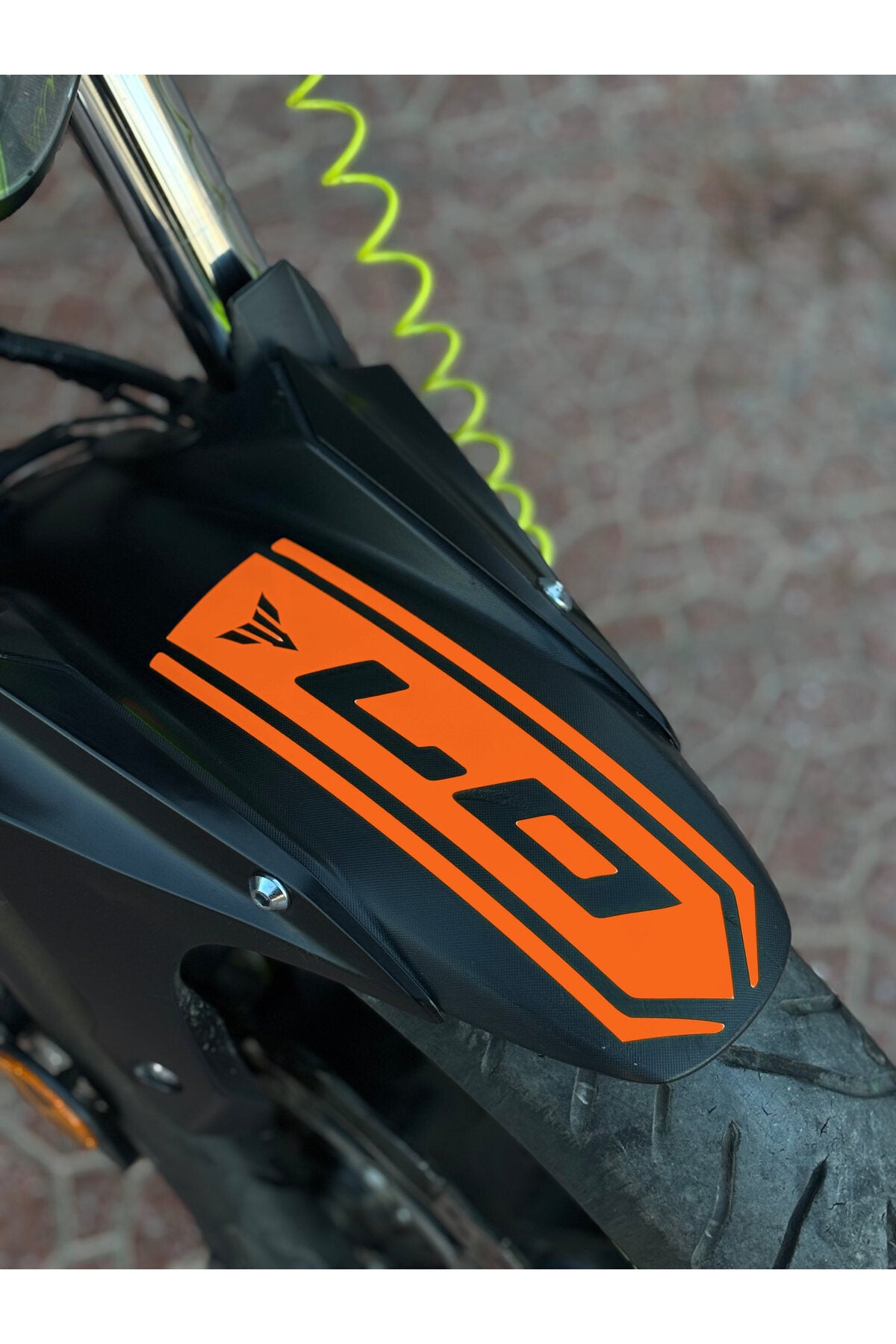 Yamaha MT-07 için Ön Çamurluk için Sticker Etiket (1 Adet)