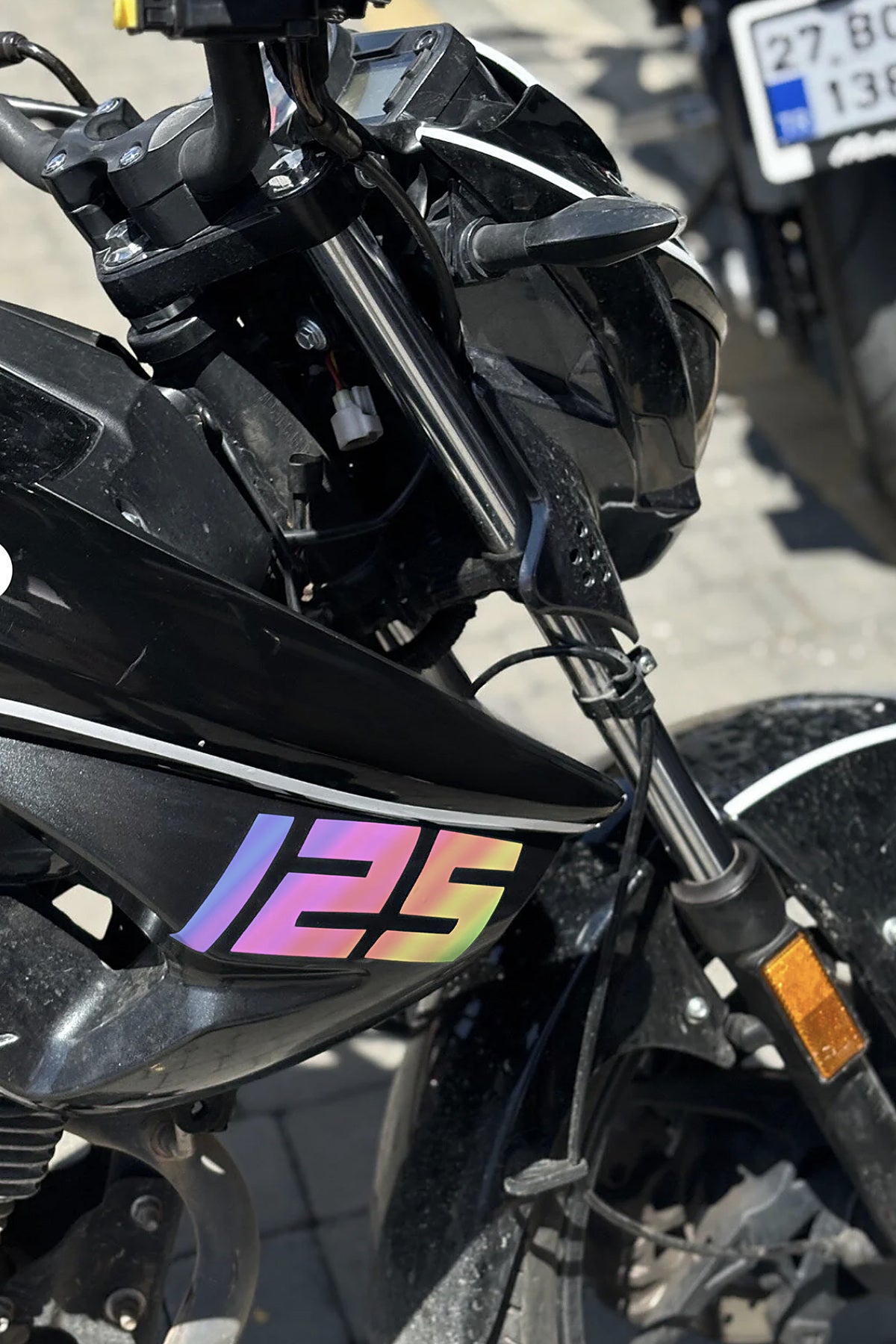 Mondial Drift-L Yan Grenajlar için 125 Yazısı Sticker Etiket (Sağ ve Sol)