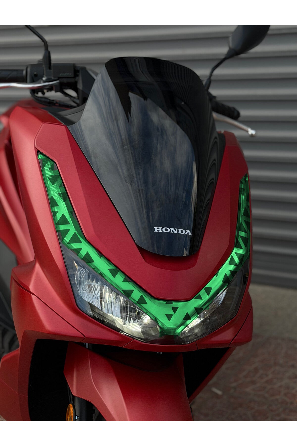 Honda PCX Deluxe Üçgen Desenli için Renkli Far Filmi Far Tasarım Sticker (2025-2026 Uyumlu)