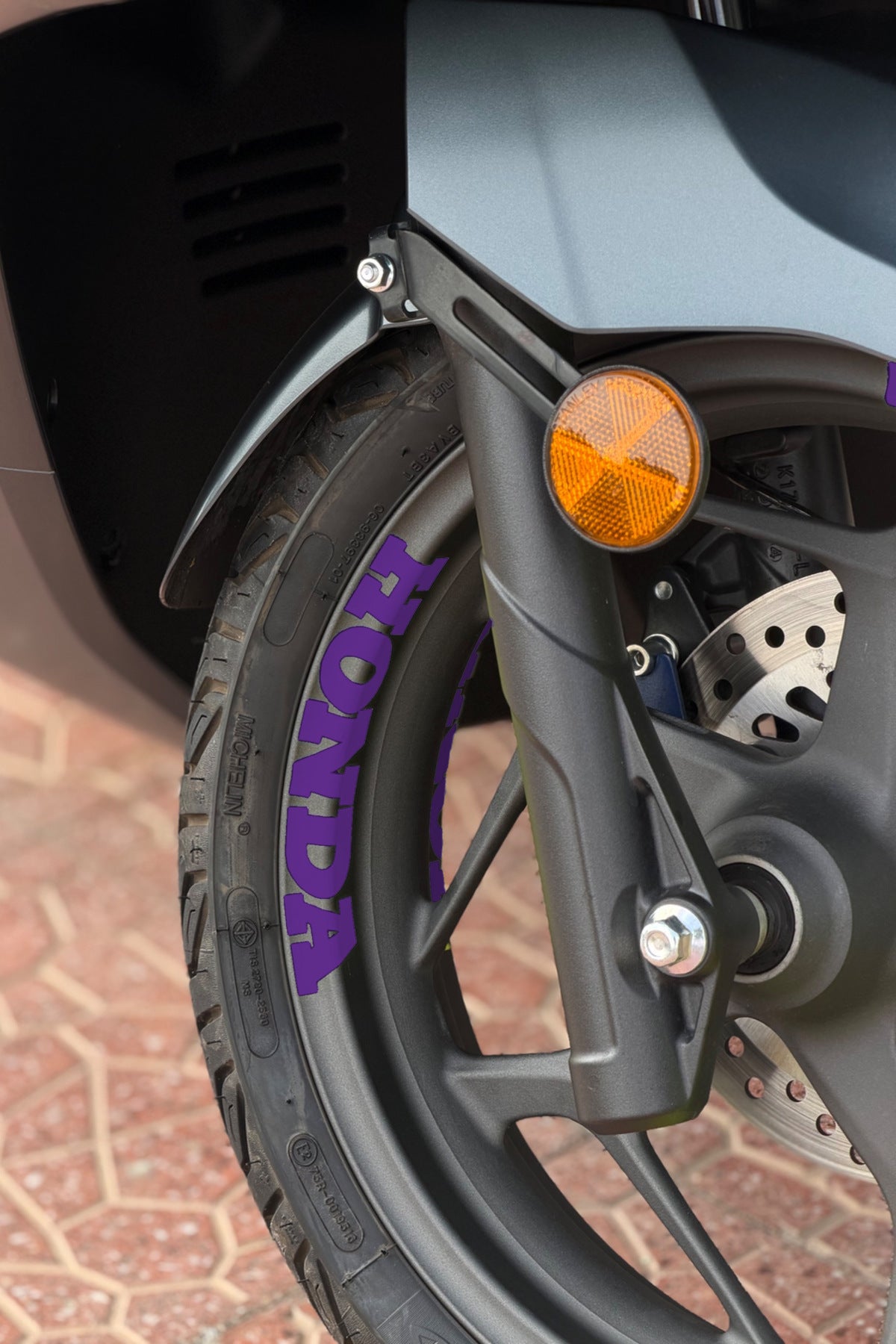 Honda PCX-Forza-Dio için Jant içi Honda Yazı Sticker Etiket (4 Adet)