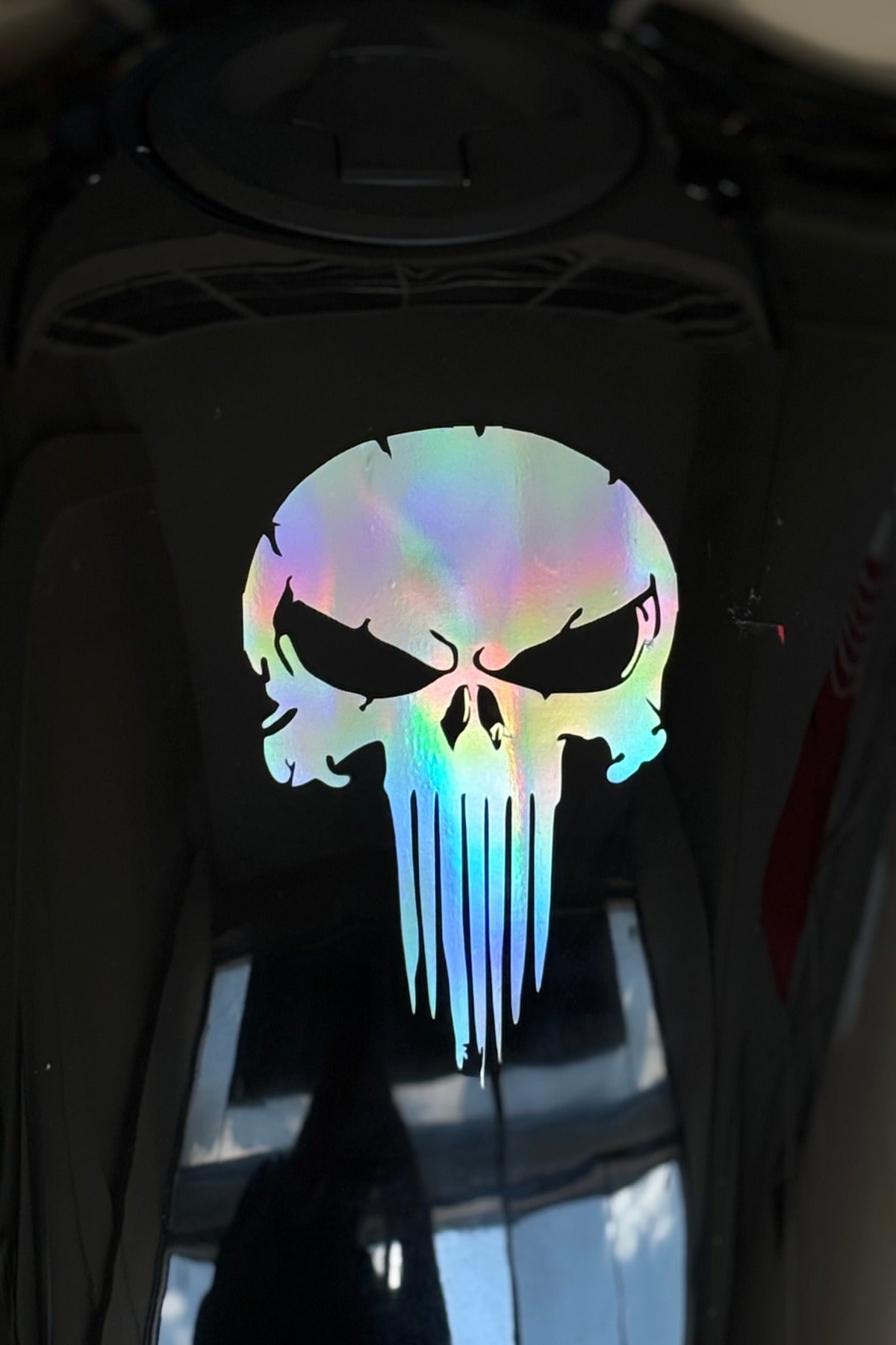 Motor ve Kask için Punisher Sticker Etiket