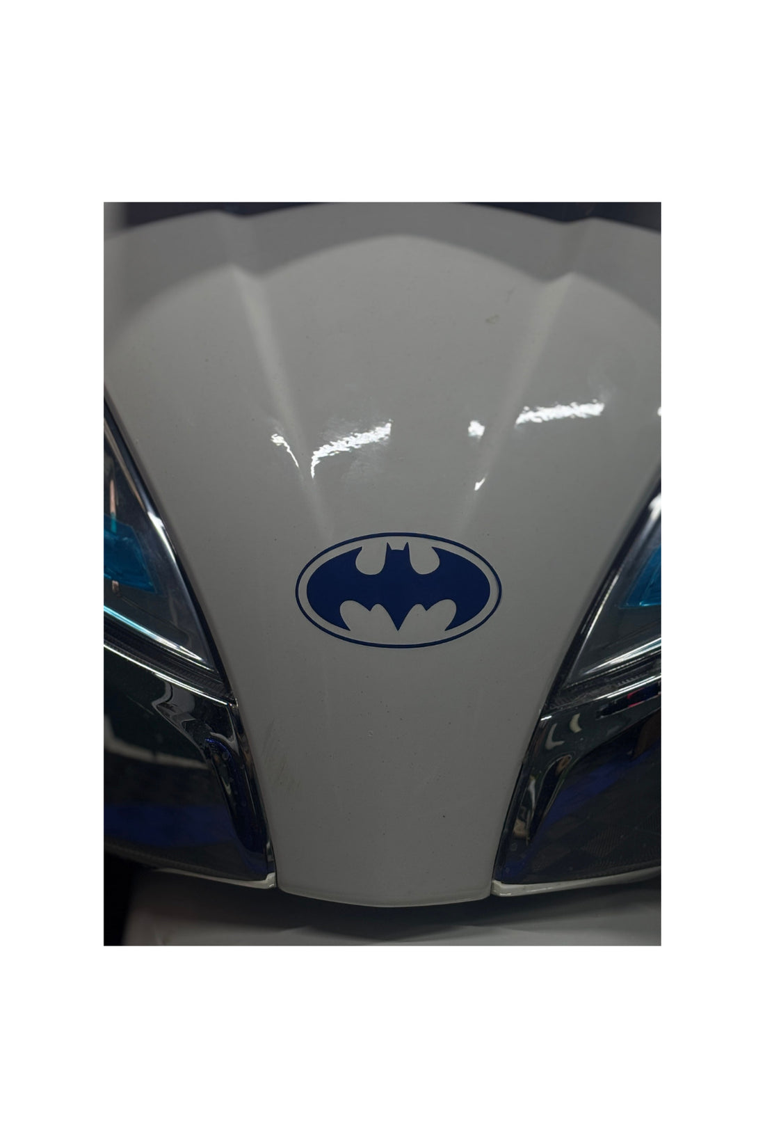Motor-Araba-Kask için Lacivert Mavi Batman Sticker Etiket (1 Adet)