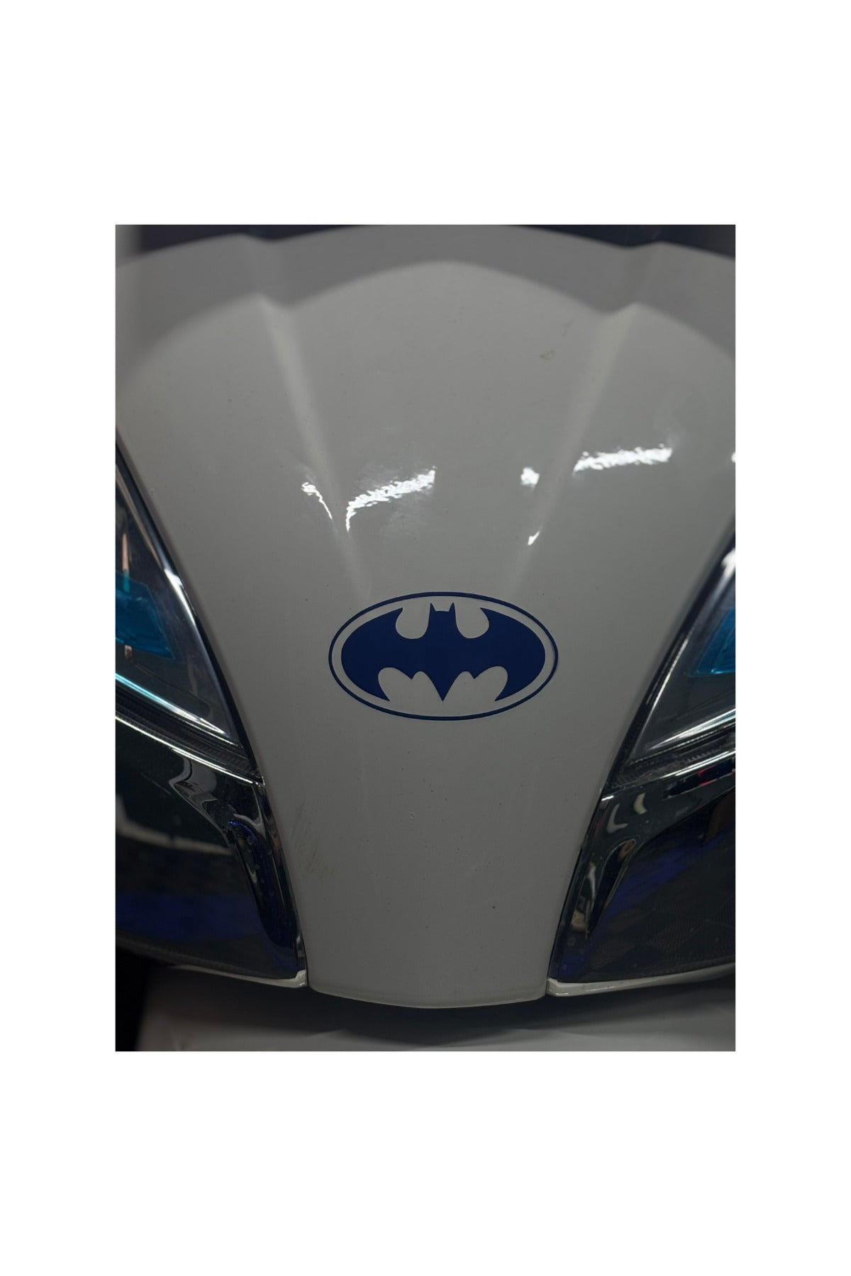 Motor-Araba-Kask için Lacivert Mavi Batman Sticker Etiket (1 Adet)