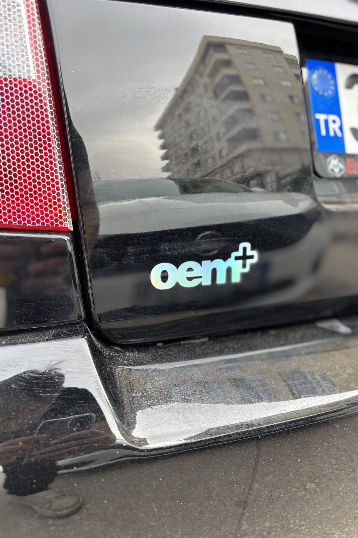 Araba ve Motor için Hologramlı OEM+ Sticker Etiket (1 Adet)