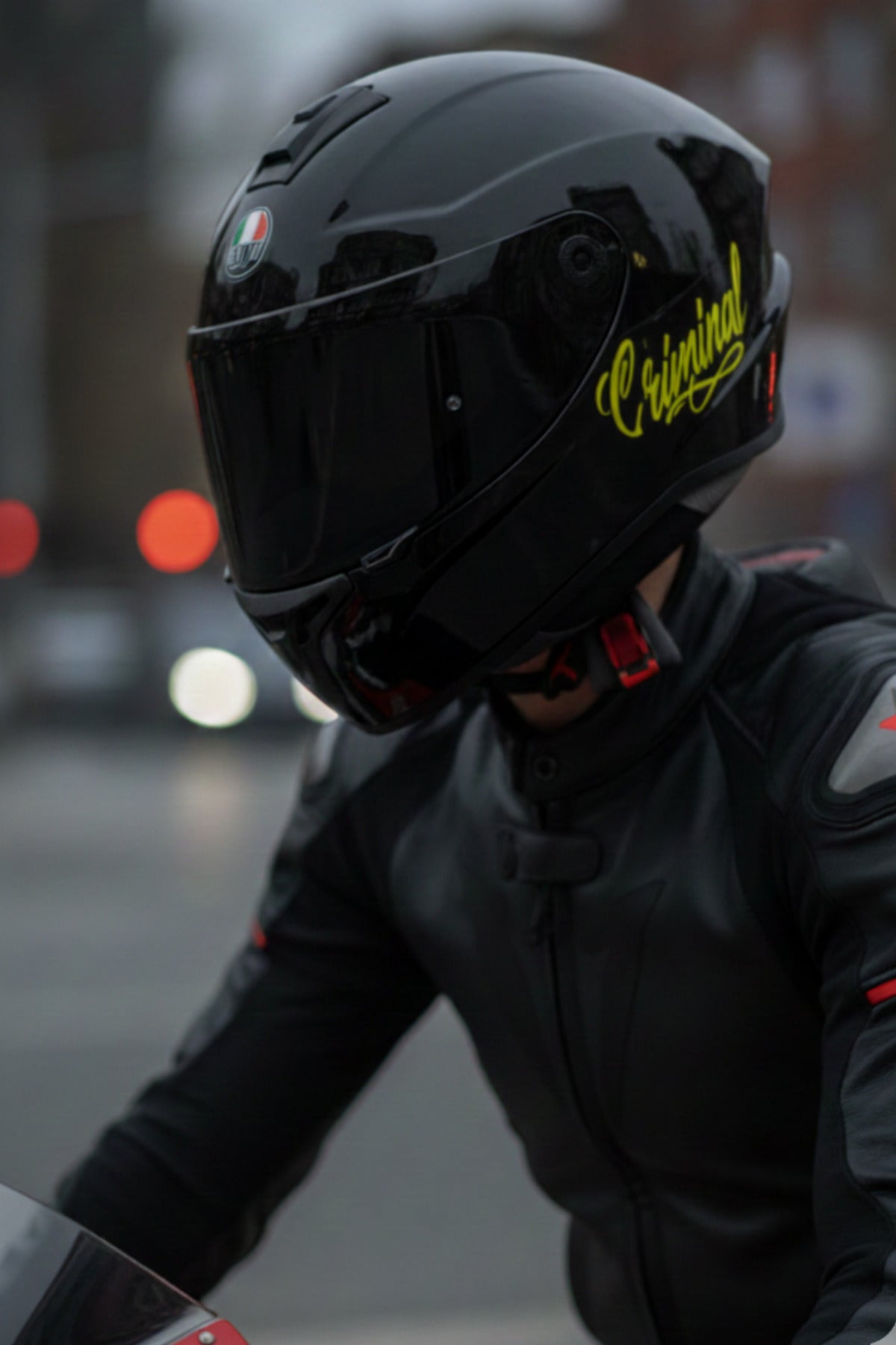 Motosiklet ve Kask için Criminal Sticker Etiket (1 Adet)