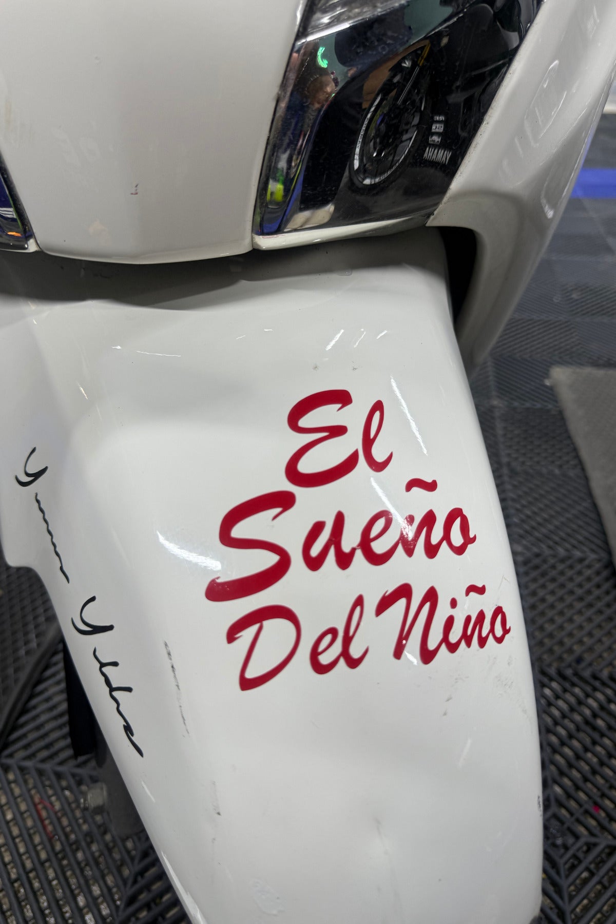 Motosiklet için El Sueno Del Nino (Bir Çocuğun Rüyası) Büyük Sticker Etiket (11CMx9CM)