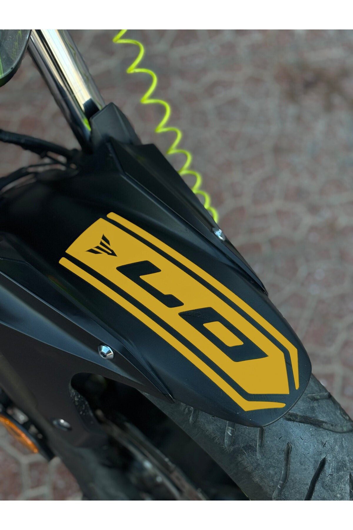 Yamaha MT-07 için Ön Çamurluk için Sticker Etiket (1 Adet)
