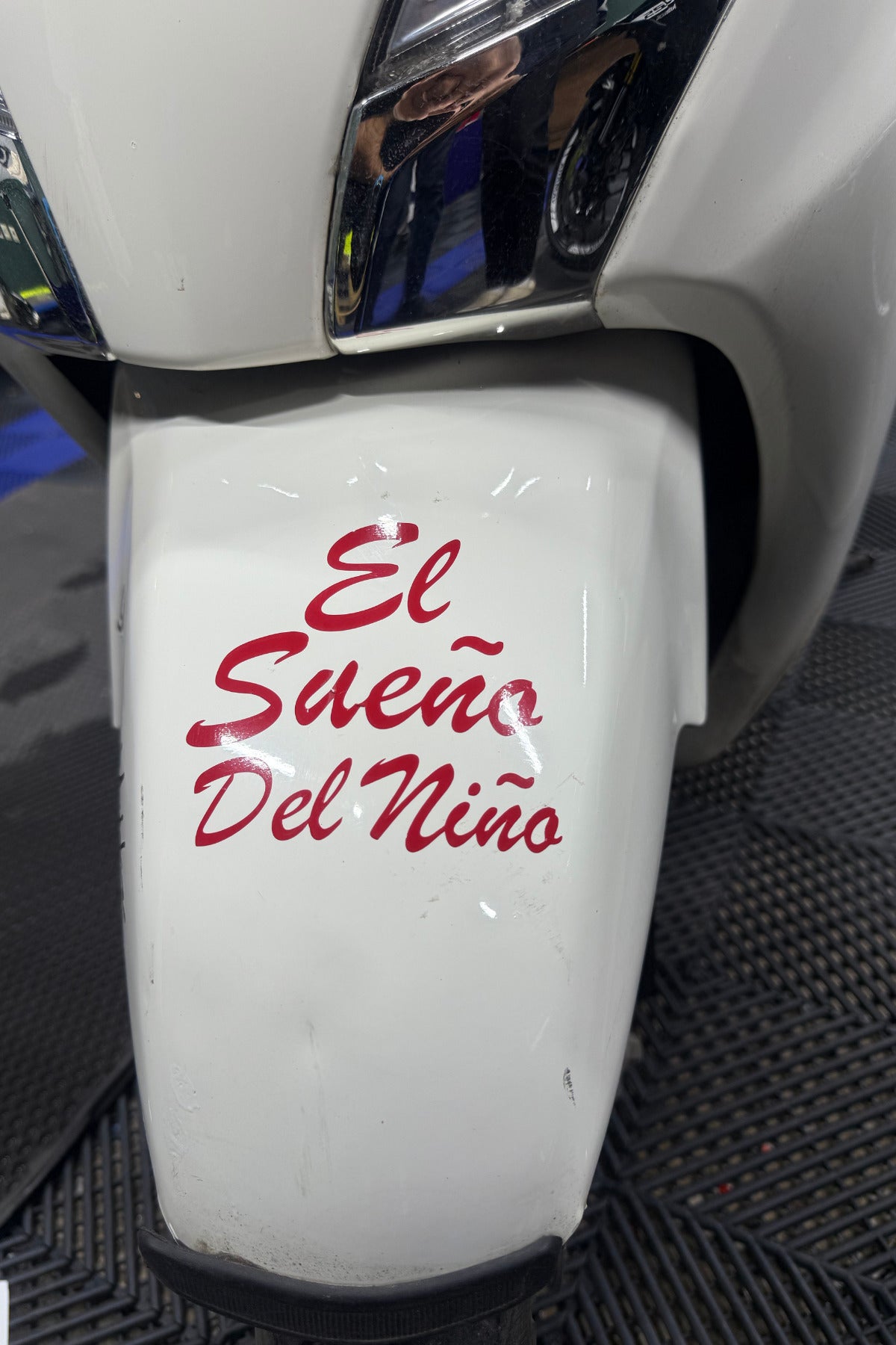 Motosiklet için El Sueno Del Nino (Bir Çocuğun Rüyası) Büyük Sticker Etiket (11CMx9CM)