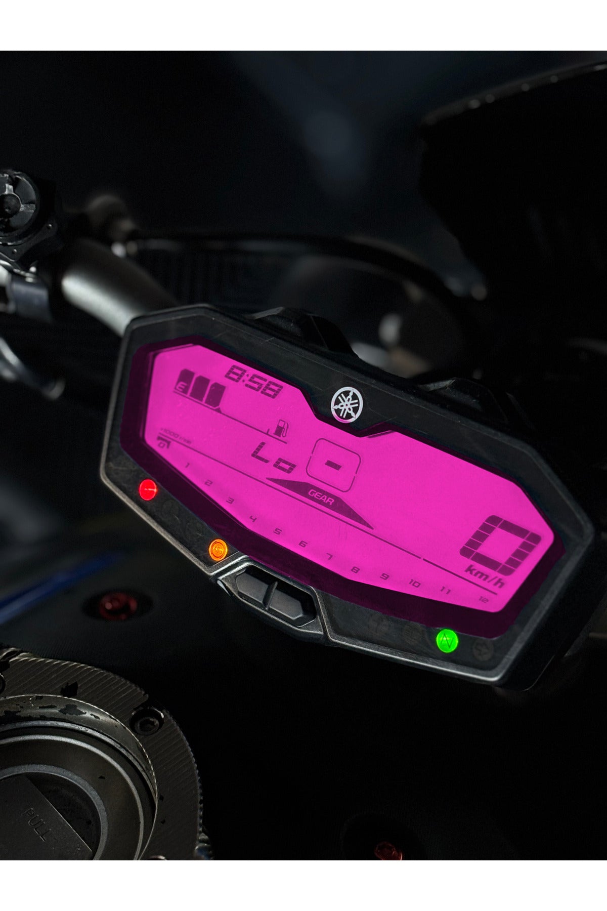 Yamaha MT-07 için Hazır Kesim Far Renklendirme Film Sticker Etiket