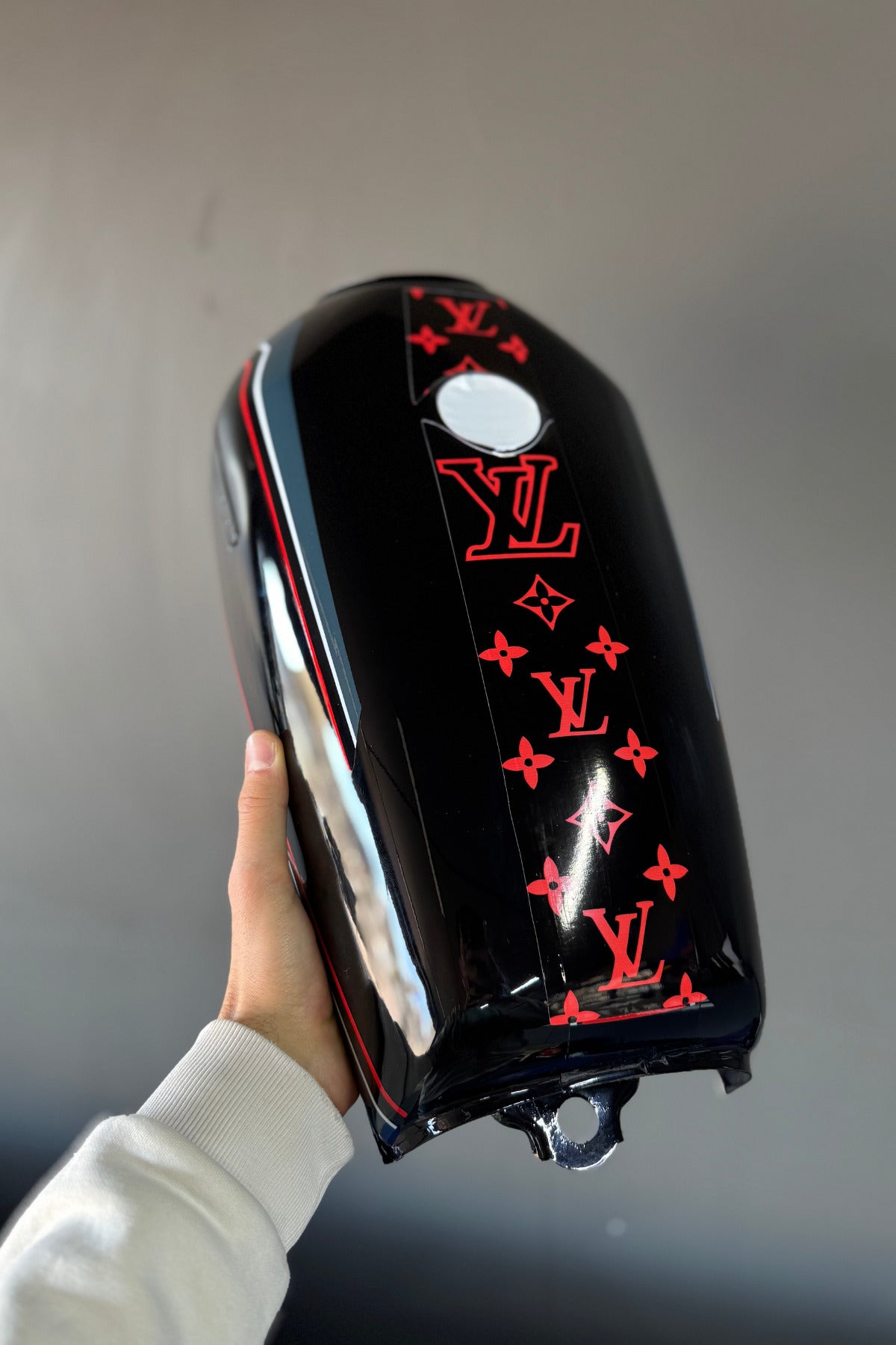 CG Motosikletlere Uyumlu VL Desenli Depo Sticker (2 Parça Ön ve Arka)