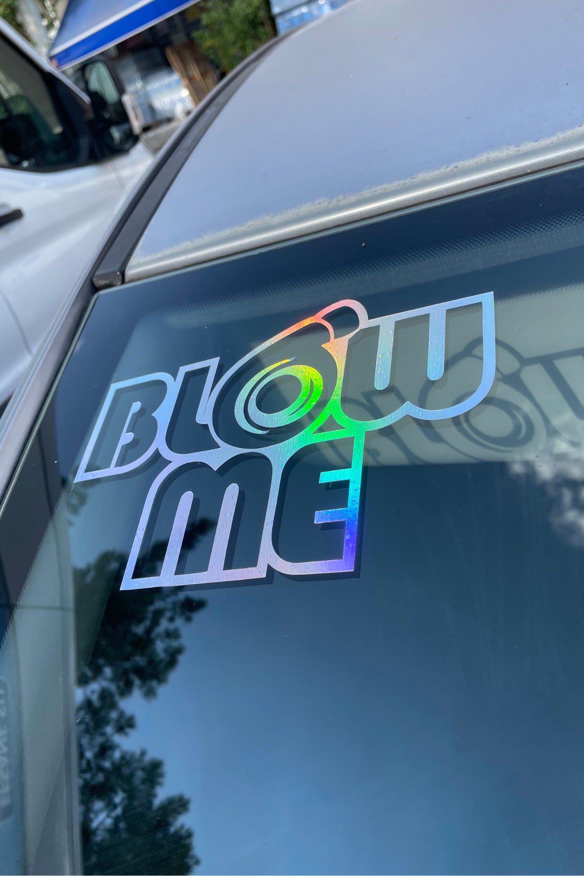 Araba Camı için Blow Me  Hologramlı Parlayan Sticker 17CMx10CM (1 Adet)
