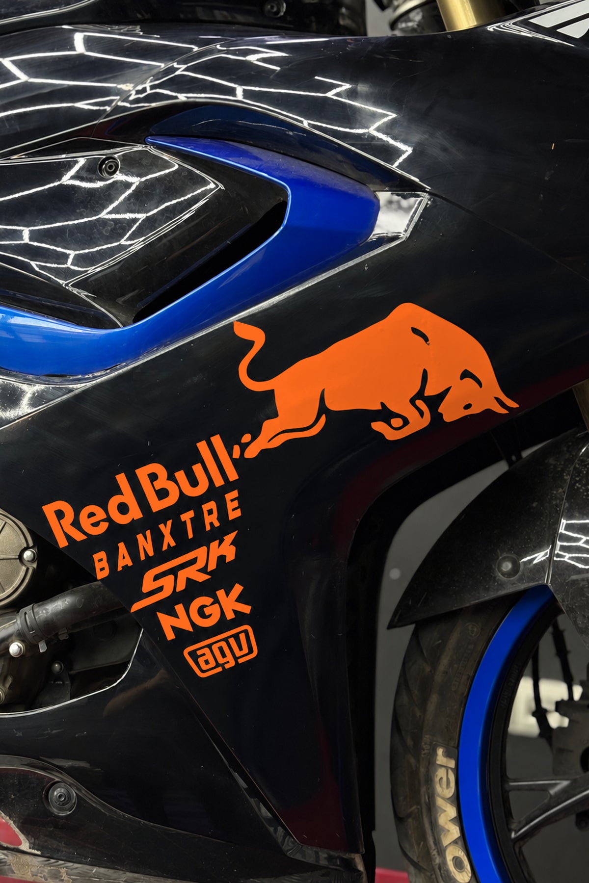 RKS SRK Motosiklet Grubu için Yan Grenajlar için Sponsor Sticker Seti (1 Taraf)