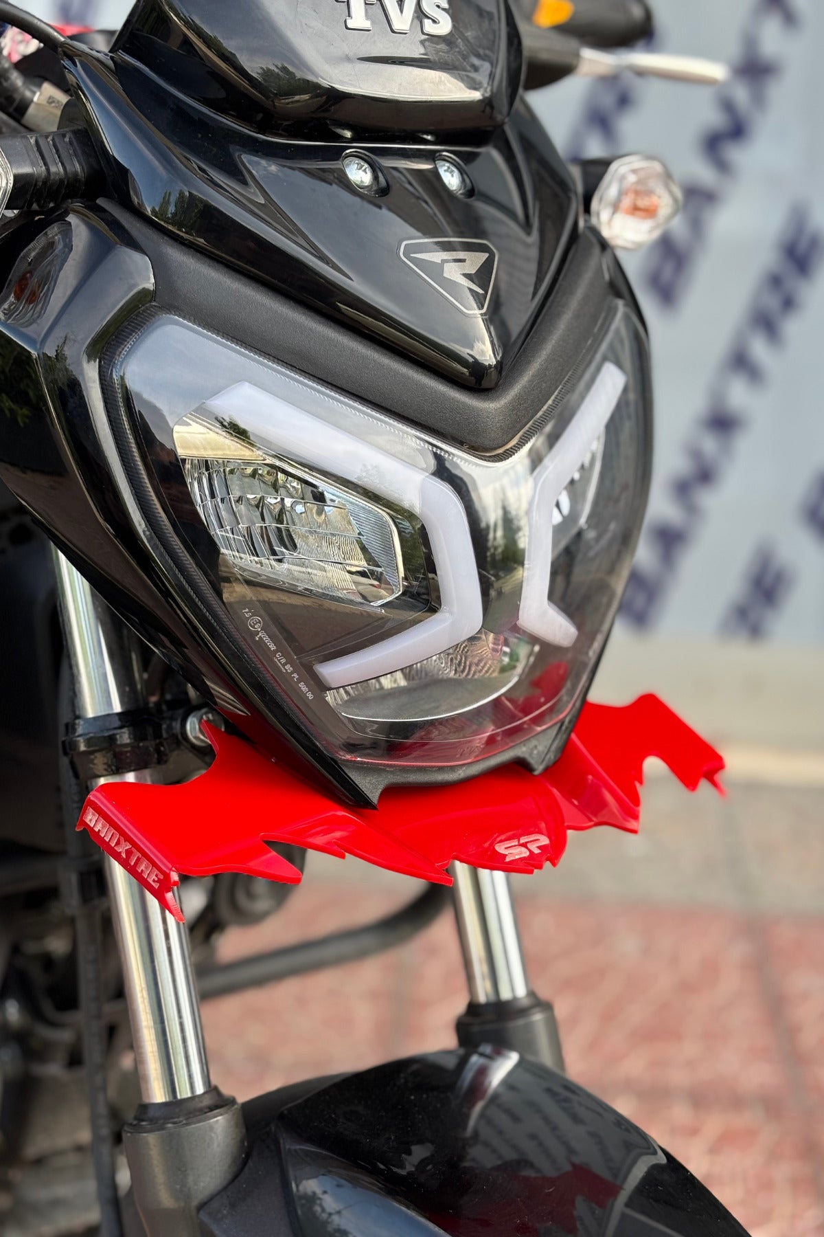 TVS Raider Uyumlu Winglet-Gaga-Sakal Parça Sticker Seti