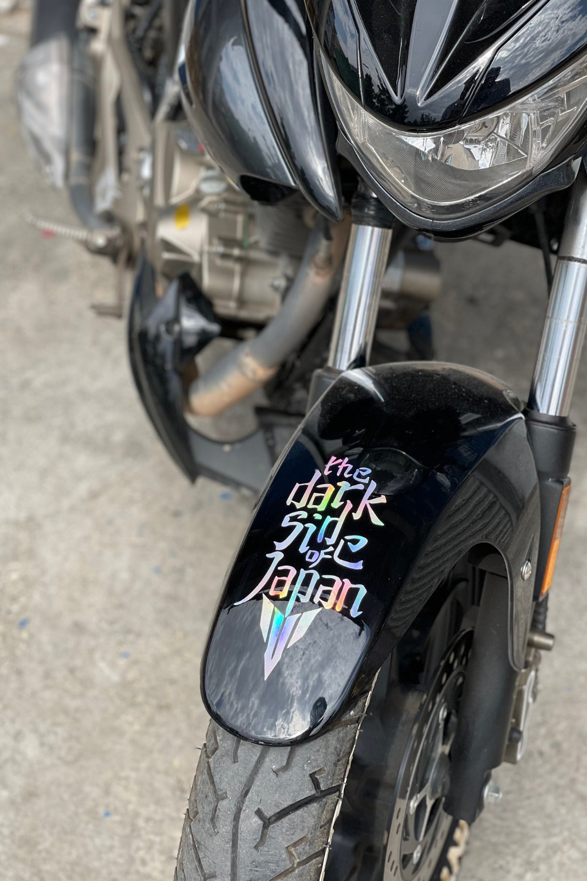 Motor-kask İçin Dark Side Of Japan Mt Logolu Hologramlı Sticker Etiket 16cmx10cm (1 Adet)