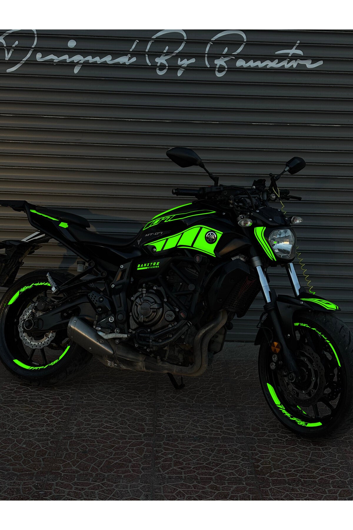 Yamaha MT-07 için Komple Sticker Seti (2014-2017) (Sağ ve Sol )