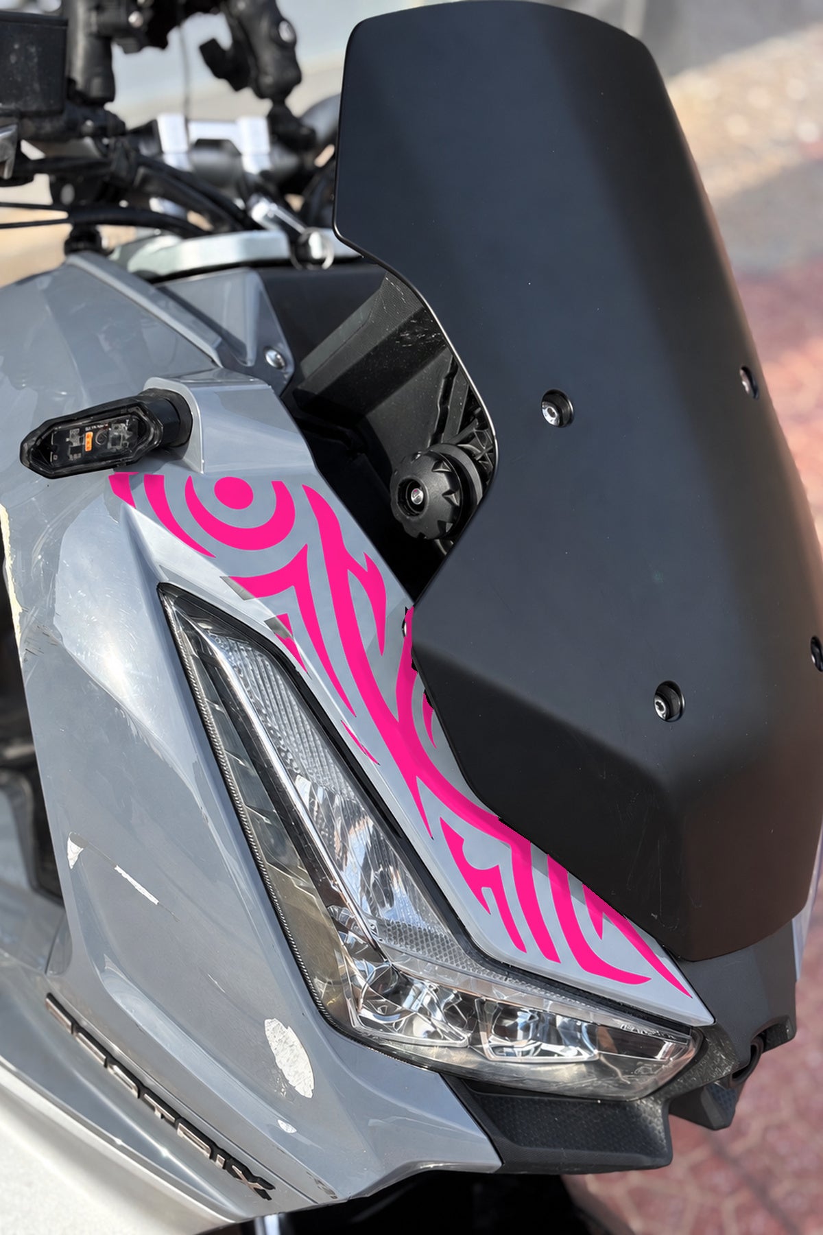 Arora Beatrix Scooter Ön Panel Tribal Desen Dövme Sticker