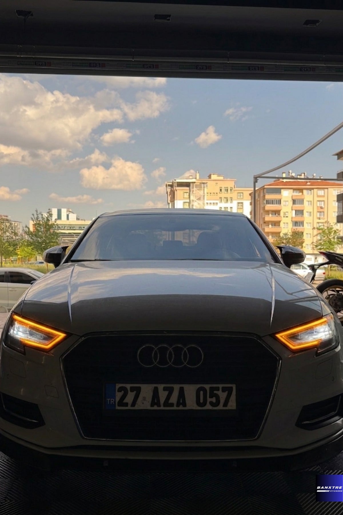 Audi A3 Sedan Uyumlu Far Filmi Sticker Far Tasarım Etiket (Sağ ve Sol)