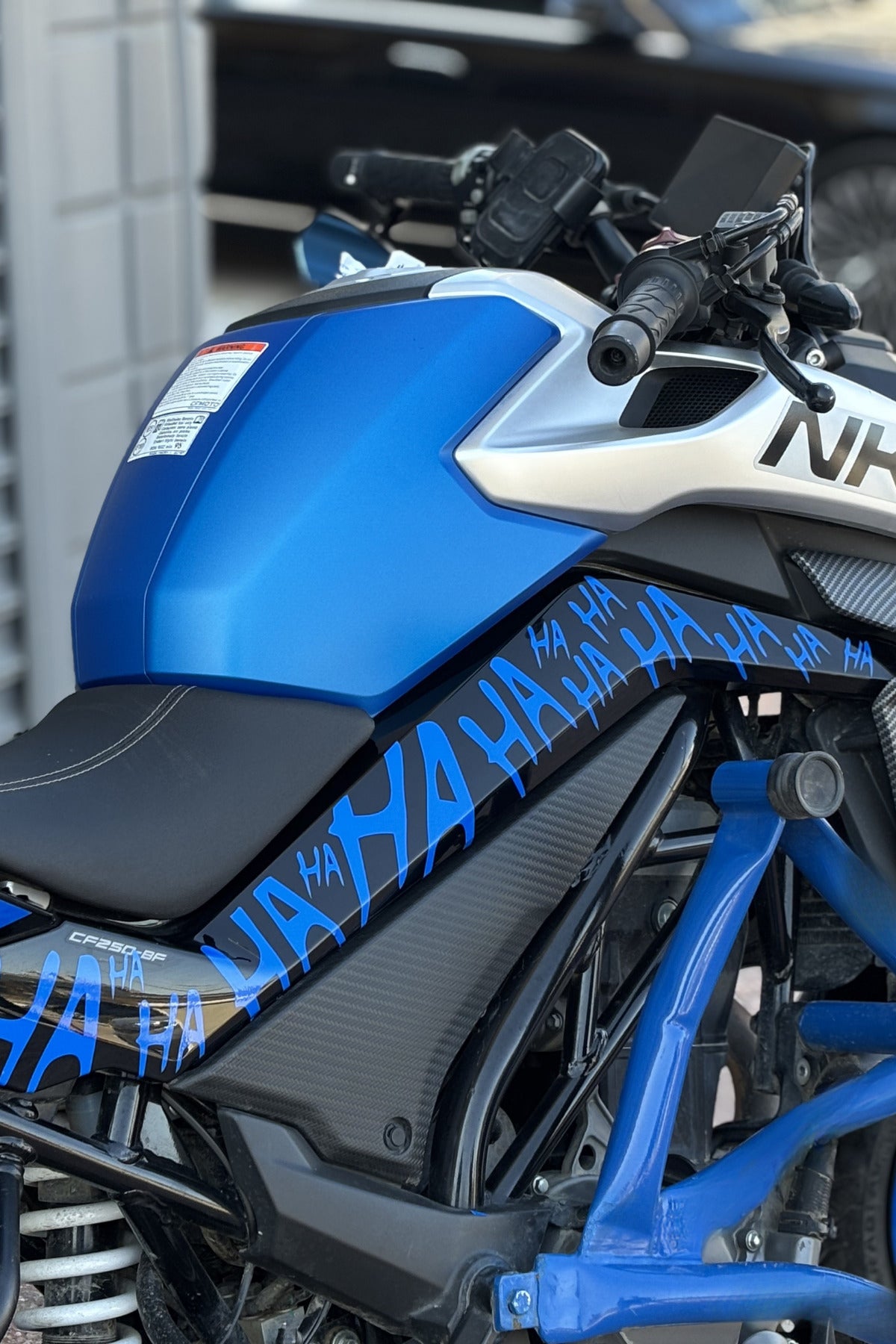 CFMOTO NK250 Tüm Yıl ve Modellere Uyumlu HA HA HA Sticker Tam Kaplama Sticker (Sağ ve Sol)