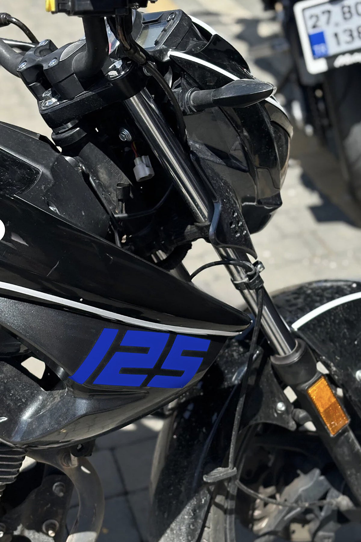 Mondial Drift-L Yan Grenajlar için 125 Yazısı Sticker Etiket (Sağ ve Sol)