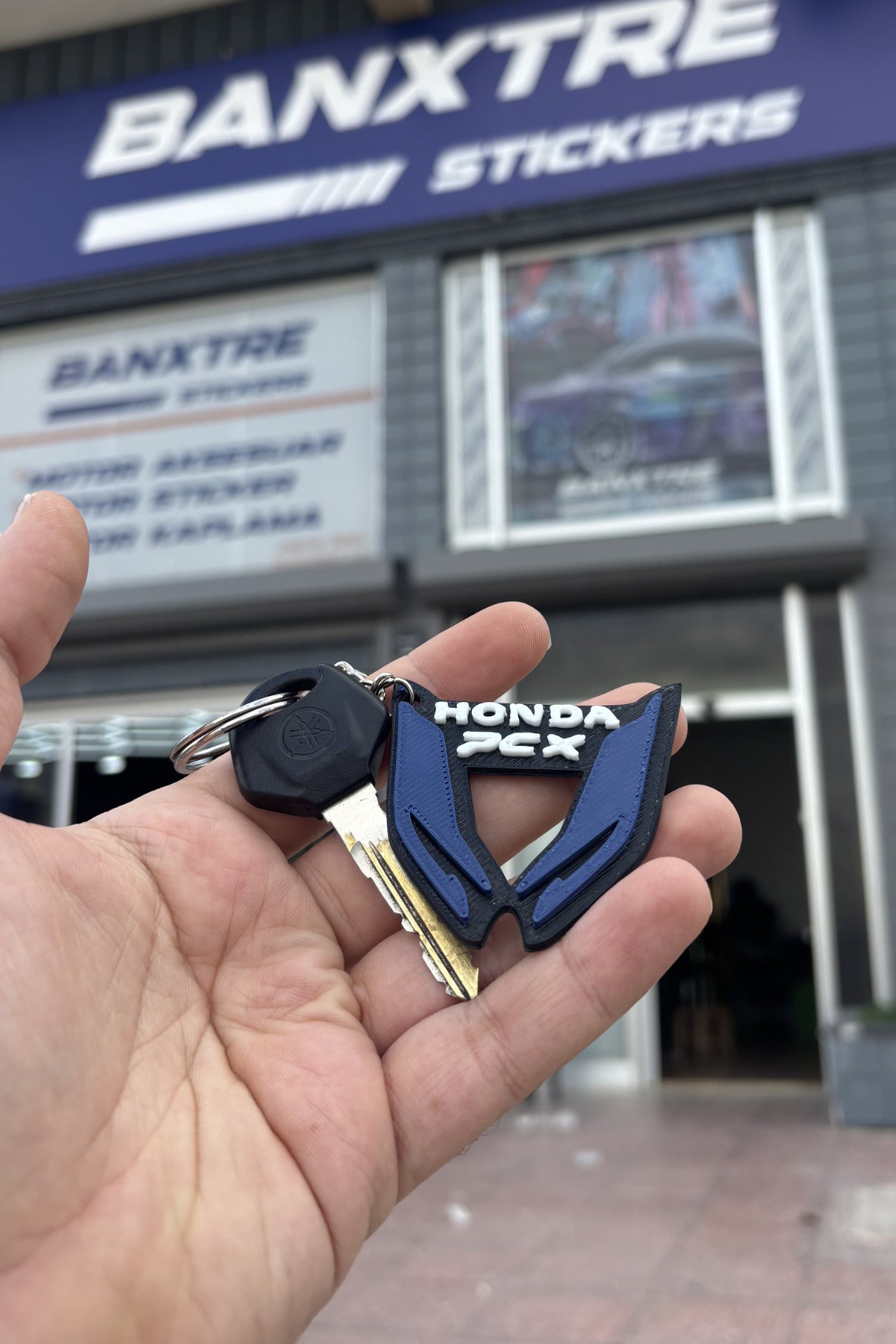 Honda PCX Far Detaylı Anahtarlık Özel Tasarım Anahtarlık Sert Plastik