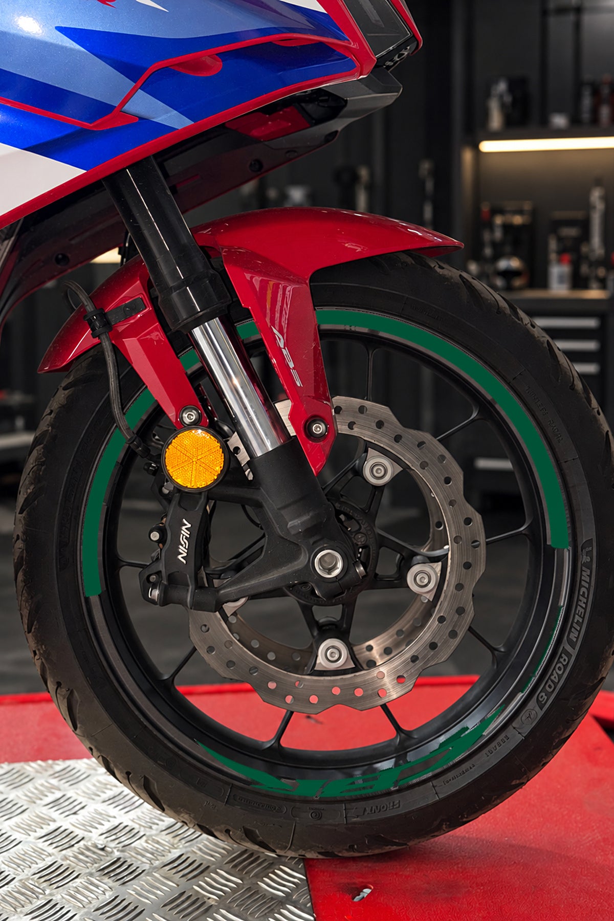 Honda CBR Motosiklet Grubu için CBR Yazılı Yarım Jant Şeridi Sticker Seti (Ön ve Arka Yeterli)