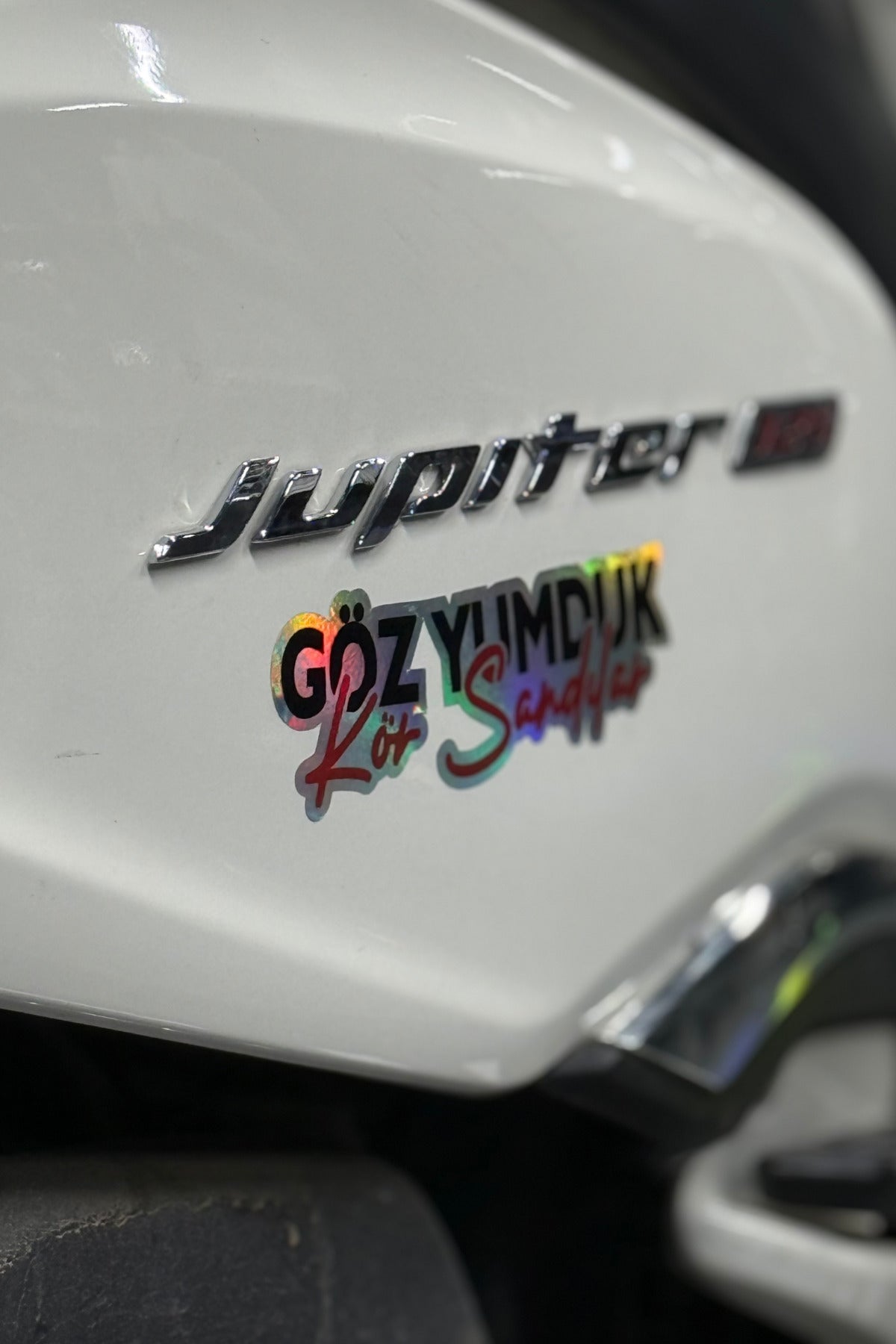 Araba ve Motor için Hologramlı Yazılı Sticker Etiket