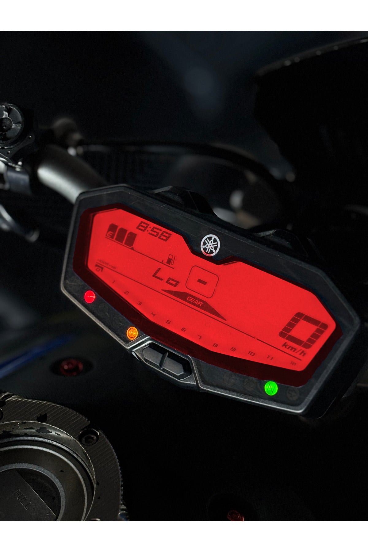 Yamaha MT-07 için Hazır Kesim Far Renklendirme Film Sticker Etiket