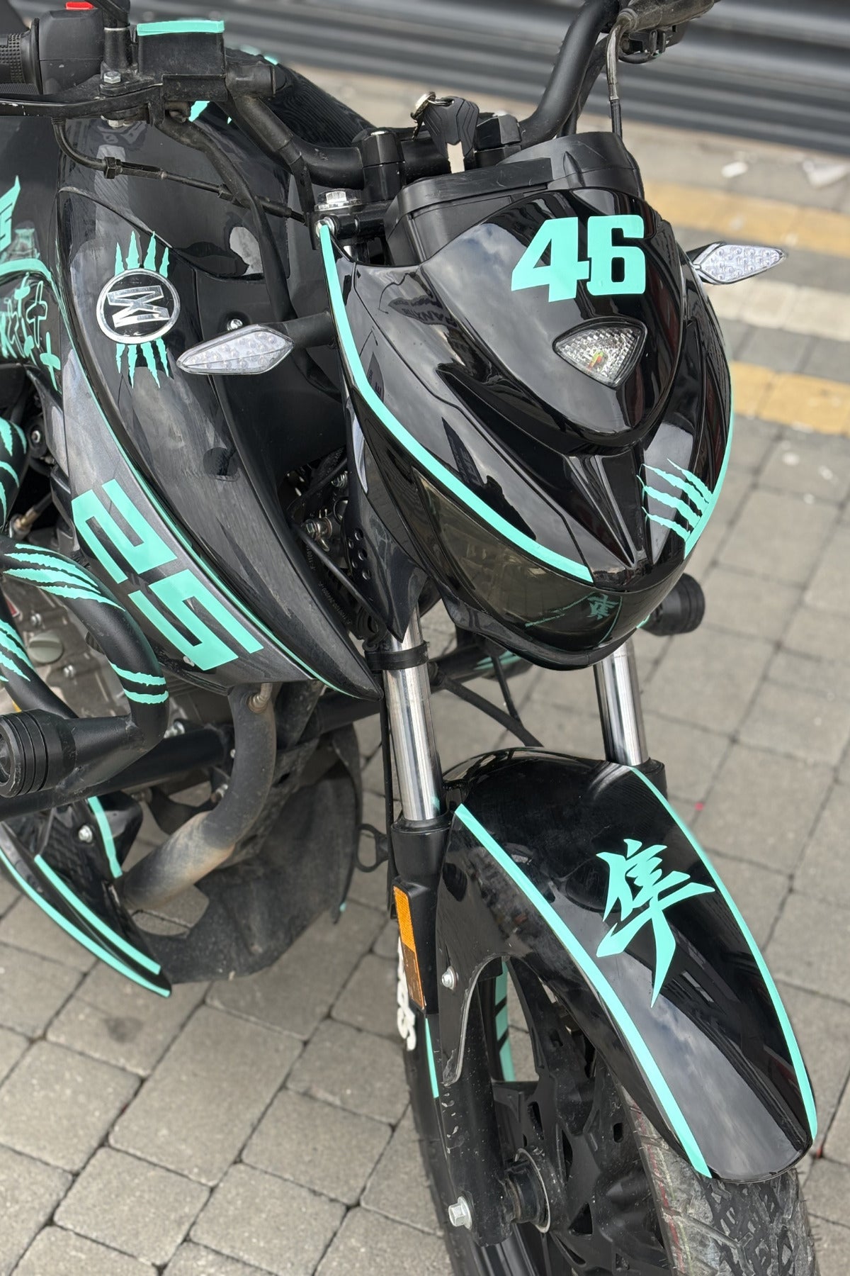 Mondial Drift-L için Nane Yeşili 98 Parça Premium Mint Serisi Sticker Seti (98 Parça)