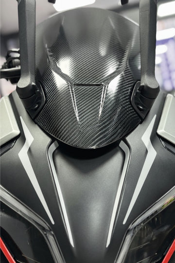 CF MOTO 450 SR için Beyaz Renk Far Kaşı Sticker Etiket (4 Parça)