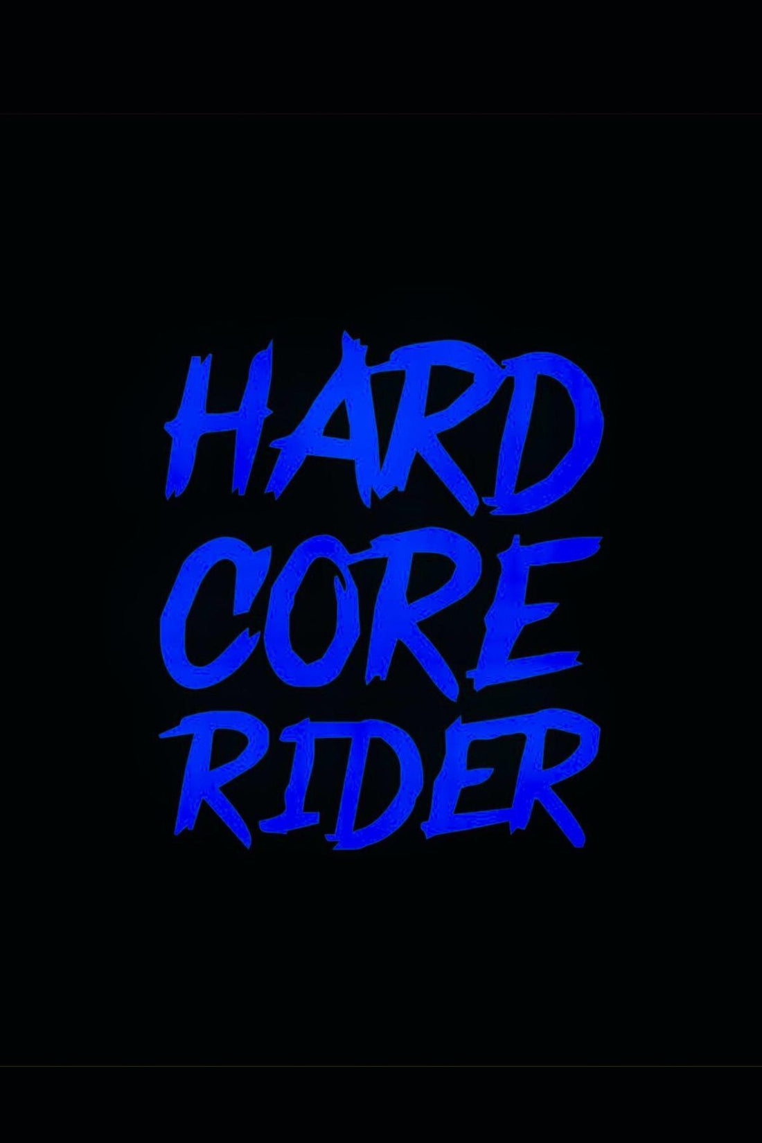 Motor için Dekoratif Sticker Mavi Hard Core Rider Etiket