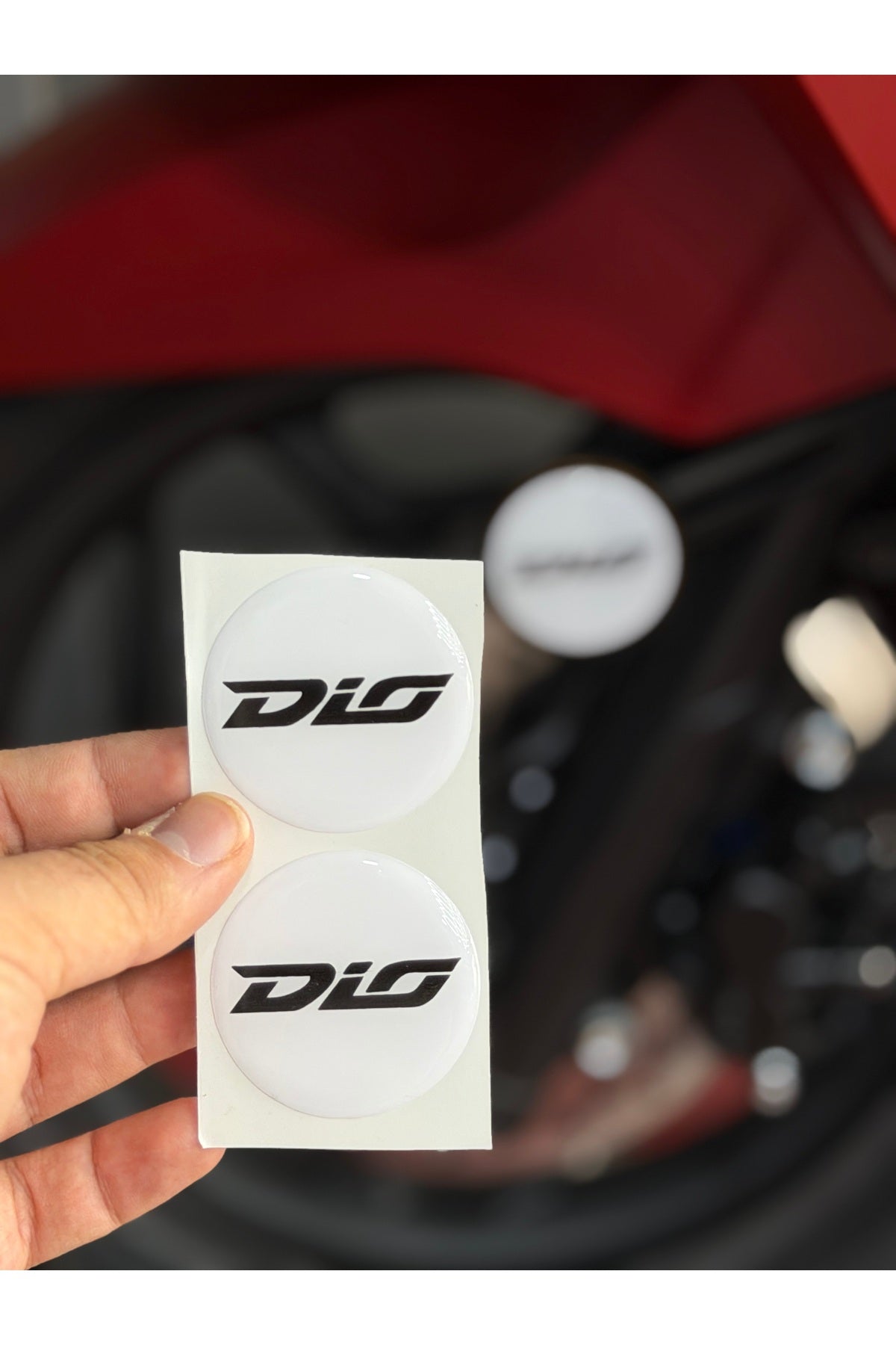 Motosiklet Kedigözü için Reflektör Damla Sticker (Desenli)