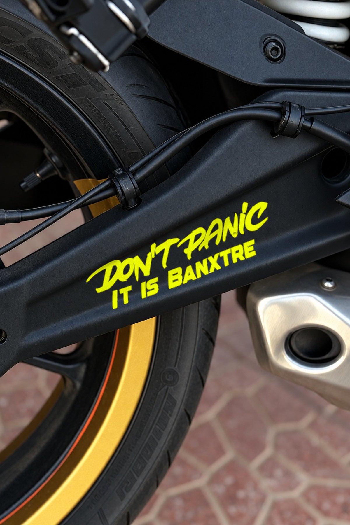 Motosiklet ve Kask için Dont Panic İt İs Sticker Etiket