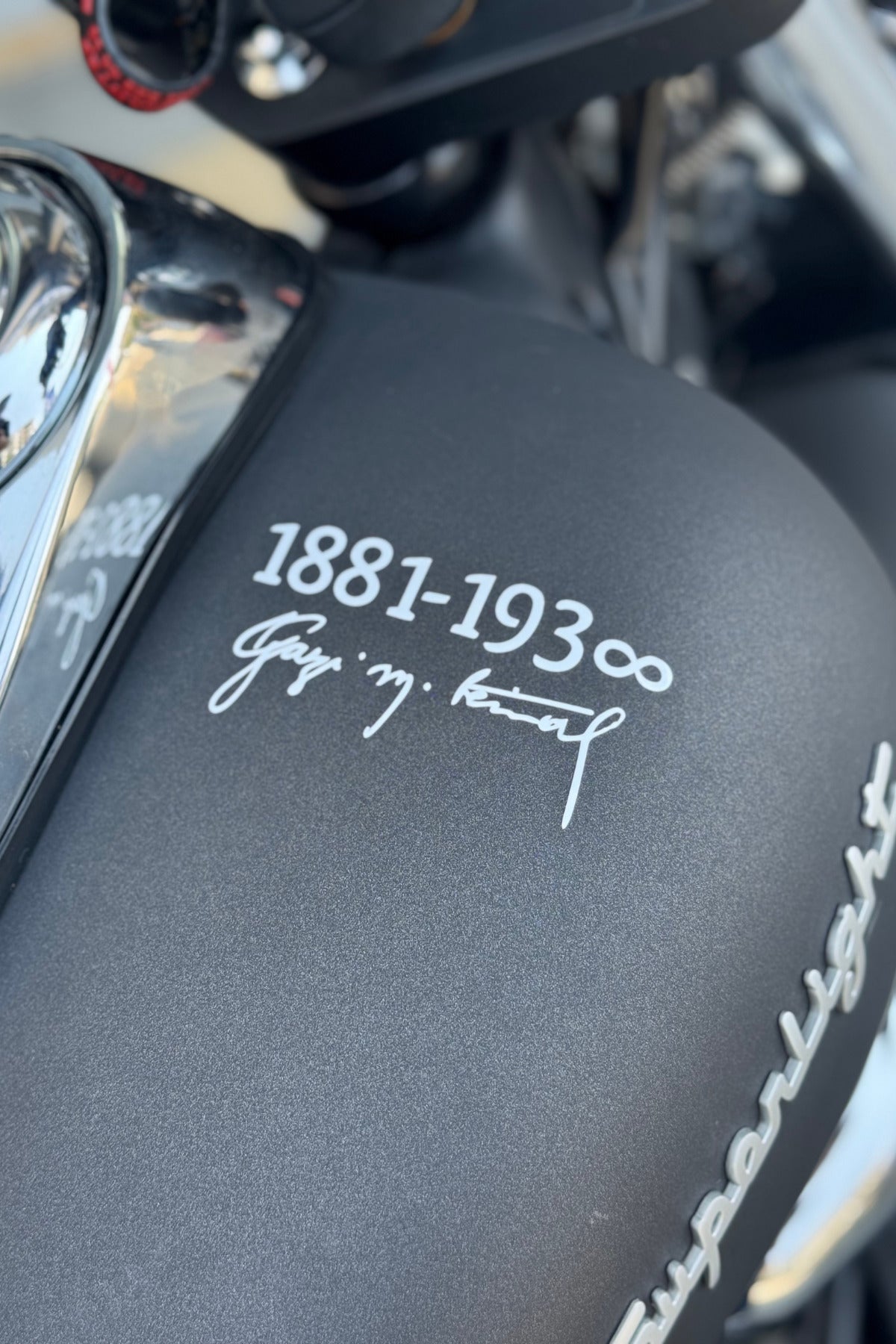 Araba-Motor-Kask için Beyaz Renk Tarihli Gazi Mustafa Kemal İmzası Sticker