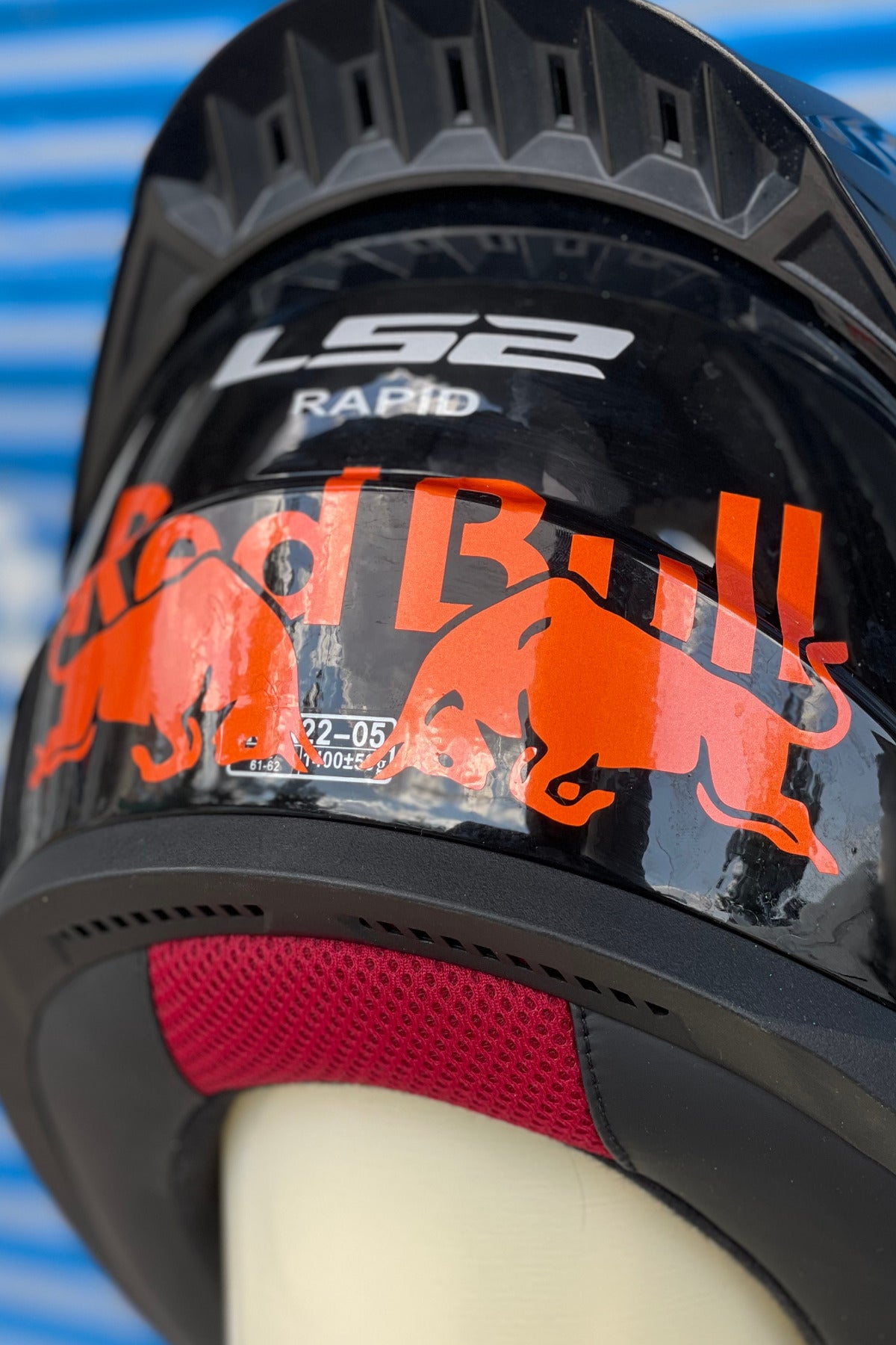 Motor-Araba-Kask için Reflektörlü Gece Parlayan Turuncu Boğa-Enerji Sticker Etiket 15CMx6CM (1 Adet)