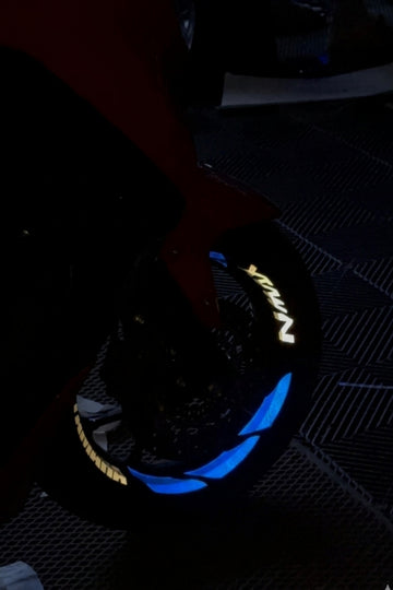 Yamaha Nmax için 13 Inch Tüm Jantlara Uyumlu Ultra Reflektörlü Jant Şeridi SETİ (16 Parça)