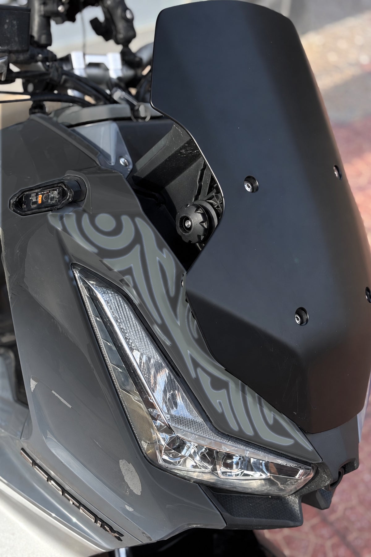 Arora Beatrix Scooter Ön Panel Tribal Desen Dövme Sticker