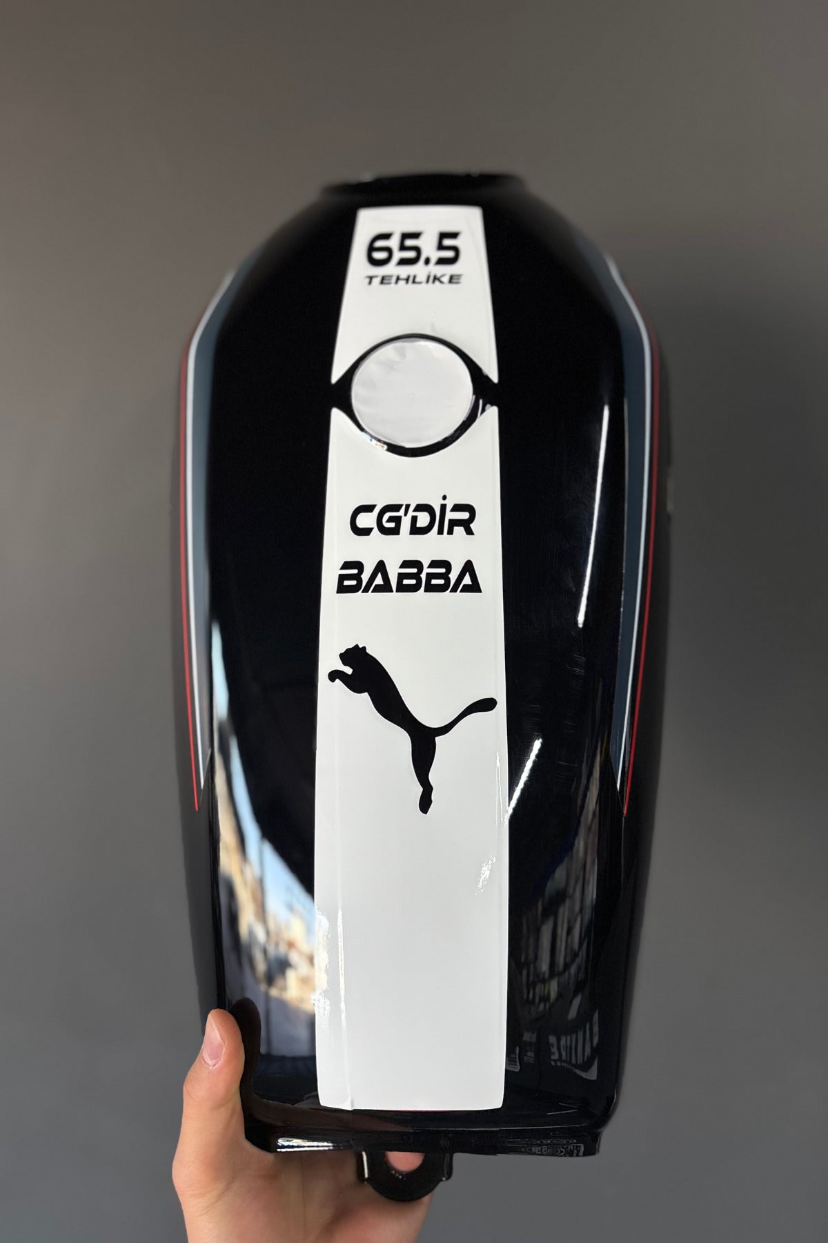CG Motosiklet için Uyumlu Depo Sticker Seti CGDİR BABA 65.5 (2 Parça)
