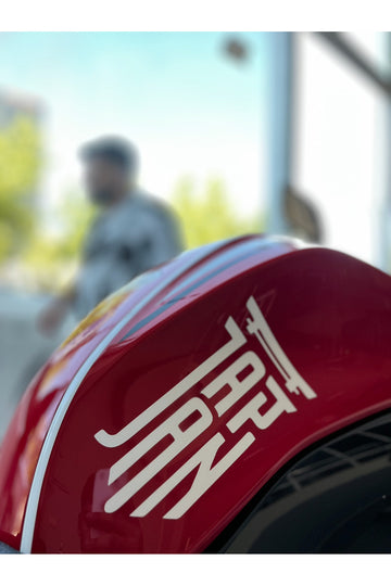 Motor-Araba-Kask için Beyaz Renk Şekilli Japan yazısı (15CMx8,5CM)