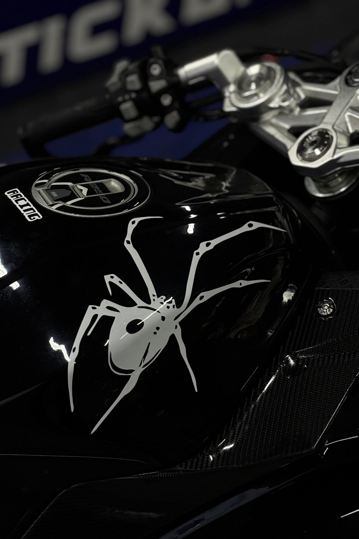 Motosiklet-Araba ve Kask için Tarantula Örümcek Sticker Etiket (25CM)