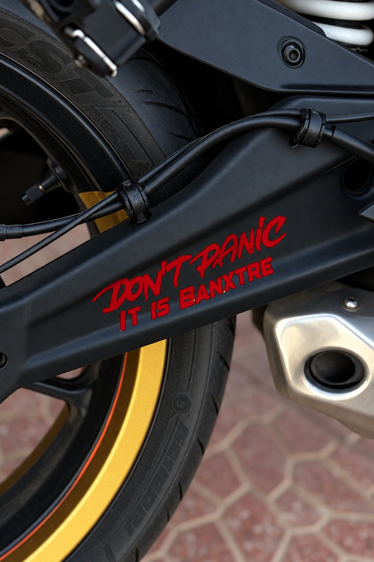 Motosiklet ve Kask için Dont Panic İt İs Sticker Etiket