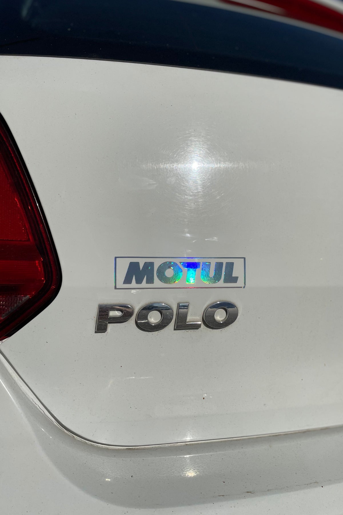 Motor-Araba-Kask  için Hologramlı Motul Sticker Etiket 13CMx3CM (1 Adet)