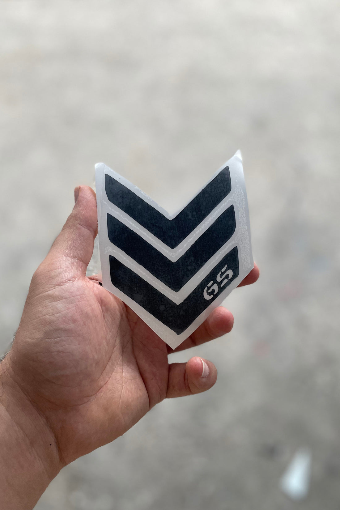 Bmw Gs Motorlar için Siyah Ön Çamurluk için Ok İşaretli Sticker
