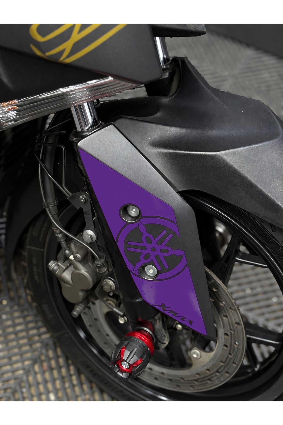Yamaha Xmax Ön Çamurluk için Logolu Detay Sticker (Sağ-Sol) (2018-2022 Uyumlu)