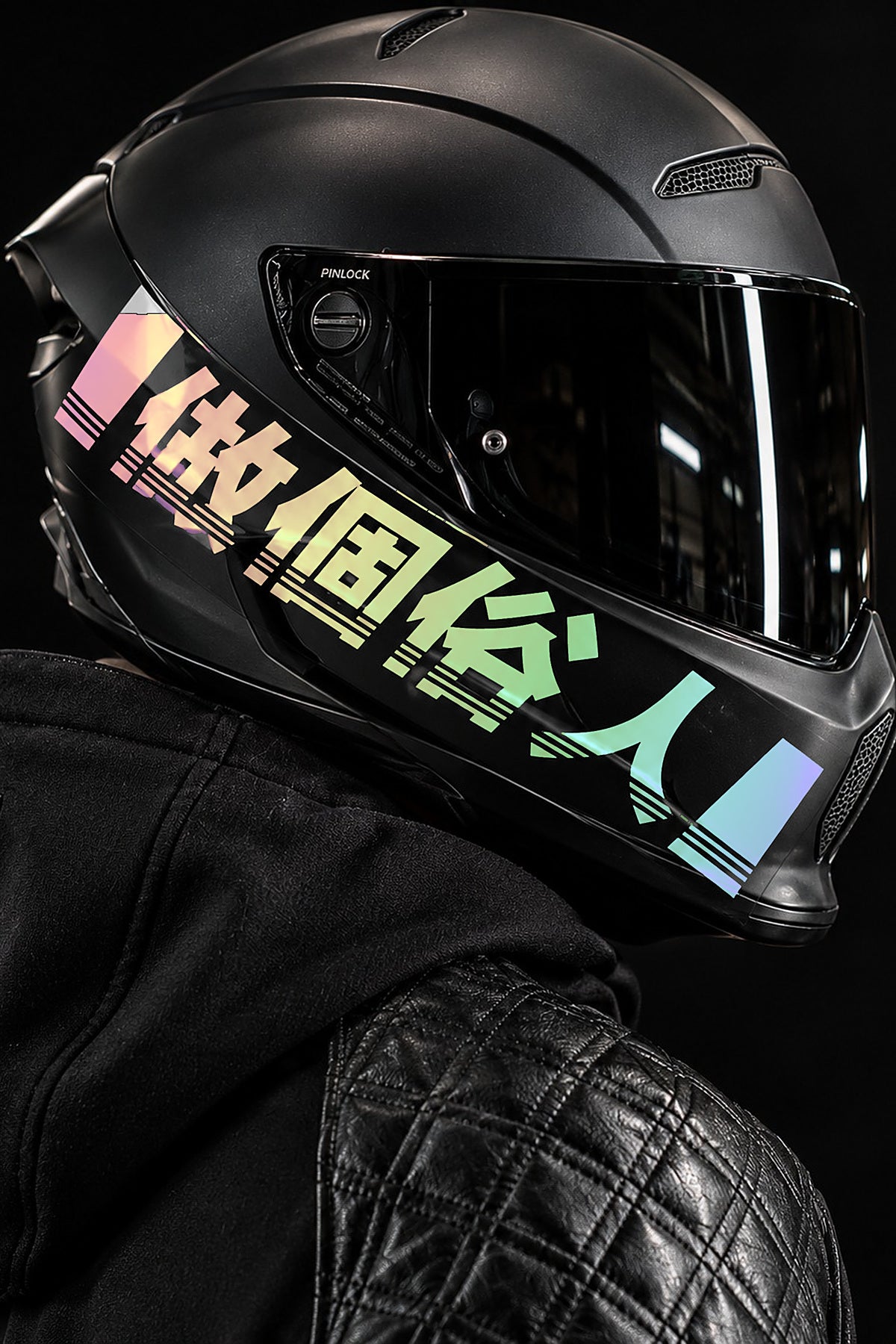 Motosiklet ve Kask için Çince Kanji Harfler Sticker Etiket (1 Adet)