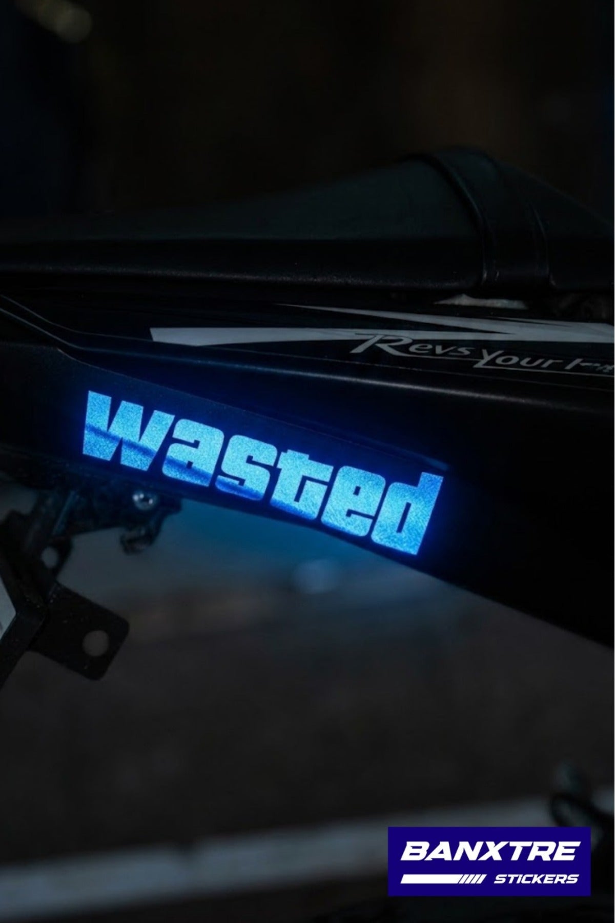 Motor-Araba-Laptop için Reflektif Wasted Sticker (14CM)